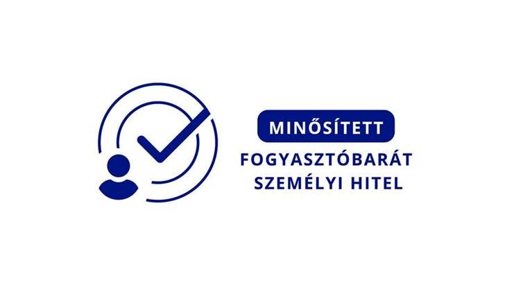 Minősített fogyasztóbarát személyi hitel logója